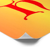 レターHポスター ポスター (角)