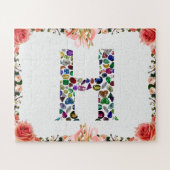 レターHモノグラム ジグソーパズル (横)