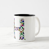 レターHモノグラム ツートーンマグカップ (正面右)