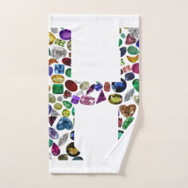 レターHモノグラム ハンドタオル