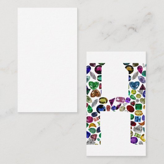 レターHモノグラム 名刺 (正面/裏面)