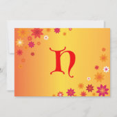 レターH招待状 招待状 (正面)