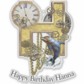 レターH誕生日カスタマイズシール シール (正面)