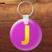 レターJ キーホルダー (正面)