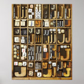 レターJ ポスター (正面)