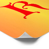 レターKポスター ポスター (角)