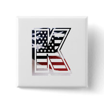 レターKモノグラムイニシャルUSA