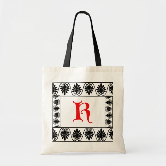 レターK縁どバッグ トートバッグ (正面)