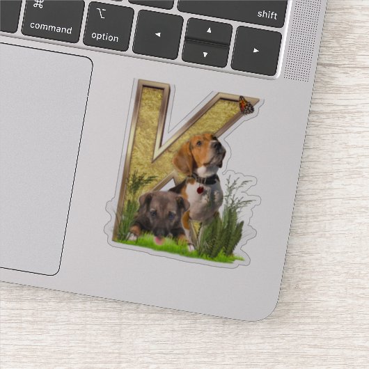 レターK誕生日カスタマイズシール シール (詳細)