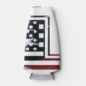 レターLモノグラムイニシャルUSA ボトルクーラー (正面)