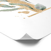 レターLモノグラムポスター ポスター (角)