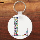 レターLモノグラム キーホルダー (正面)