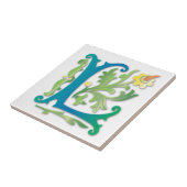 レターLモノグラム（紋章の）フラ・ダ・リ タイル (側面)