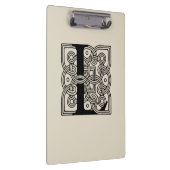 レターLヴィンテージケルト結び目模様モノグラム クリップボード (右)