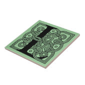 レターLヴィンテージケルト結び目模様モノグラム タイル (側面)