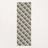 レターLヴィンテージケルト結び目模様モノグラム ヨガマット (正面)