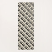 レターLヴィンテージケルト結び目模様モノグラム ヨガマット (裏面)