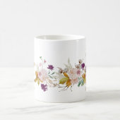 レターL -金ゴールドフローラ名姉妹同僚の友人 コーヒーマグカップ (中央)