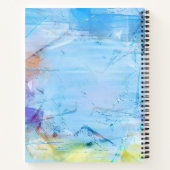 レターMイニシャル名アルファベットキュートレトロ ノートブック (裏面)