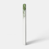 レターMエレガント水色緑 SAMSUNG GALAXYケース (左側面)