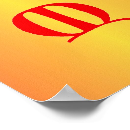 レターMポスター ポスター (角)