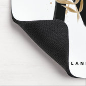 レターMモノグラム熱帯葉パーソナライズされた マウスパッド (コーナー)