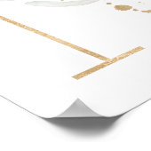 レターNモノグラムポスター ポスター (角)