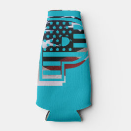 レターPモノグラムイニシャルUSA 缶クーラー