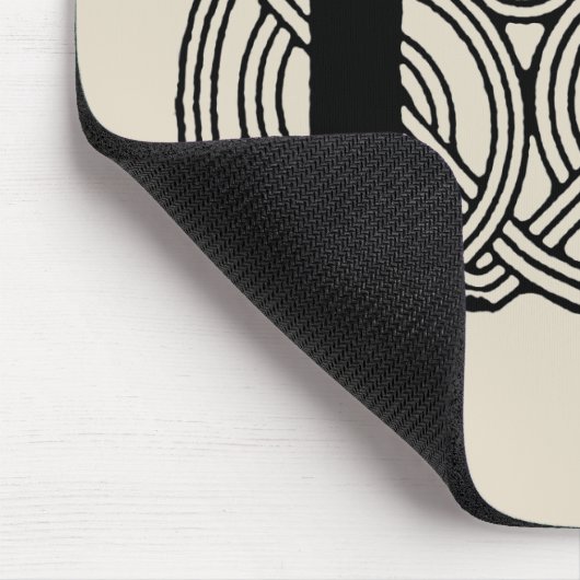 レターPヴィンテージケルト結び目模様モノグラム マウスパッド (コーナー)