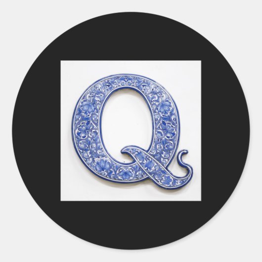 レターQシール ラウンドシール (正面)