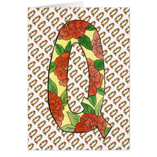 レターQノートカード (正面)