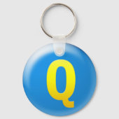 レターQ キーホルダー (正面)