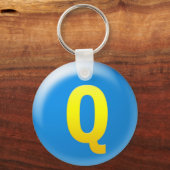 レターQ キーホルダー (正面)