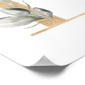 レターRモノグラムポスター ポスター (角)