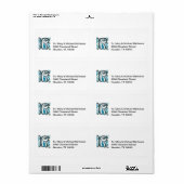 レターRモノグラム ラベル (フルシート)