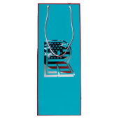 レターRモノグラムUSA国旗 ワインギフトバッグ (裏面)