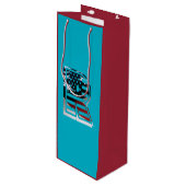 レターRモノグラムUSA国旗 ワインギフトバッグ (正面アングル)