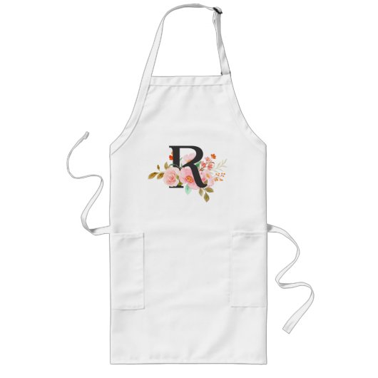 レターR ロングエプロン (正面)
