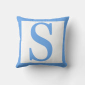 レターSベビーブルー縁ど クッション (裏面)