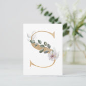 レターSモノグラム ポストカード (スタンド正面)