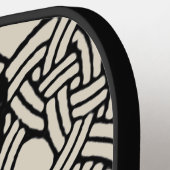 レターSヴィンテージケルト結び目模様モノグラム ピックルボールラケット (左詳細)