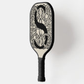 レターSヴィンテージケルト結び目模様モノグラム ピックルボールラケット (左)