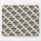 レターSヴィンテージケルト結び目模様モノグラム マウスパッド (正面)