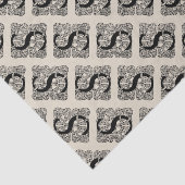 レターSヴィンテージケルト結び目模様モノグラム 薄葉紙 (詳細)