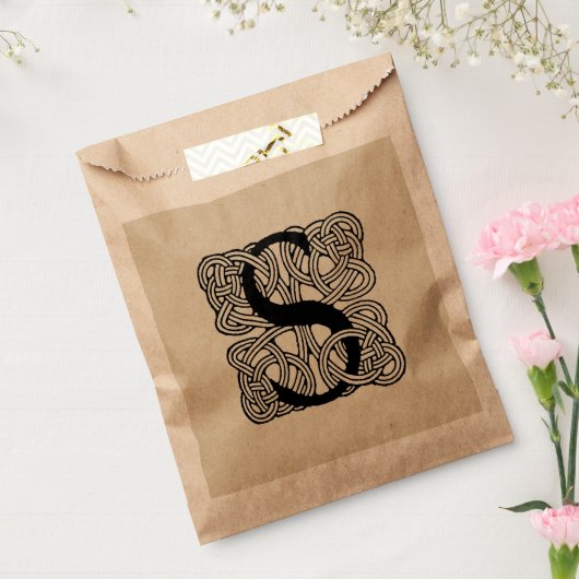 レターS ヴィンテージ ケルト ノット モノグラム フェイバーバッグ (封をした状態)