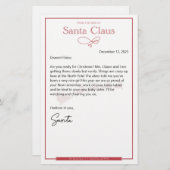 レターSanta Nice編集可能 (正面/裏面)