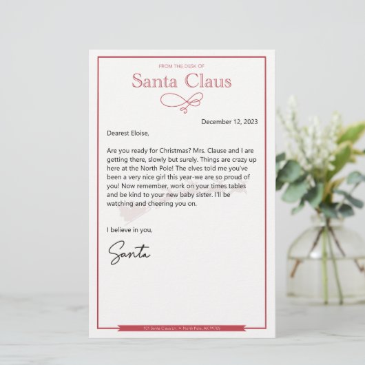 レターSanta Nice編集可能 (スタンド正面)