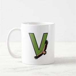 レターVマグカップ コーヒーマグカップ