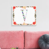 レターVモノグラム キャンバスプリント (インサイチュ (リビング))