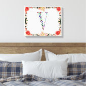 レターVモノグラム キャンバスプリント (インサイチュ (寝室))